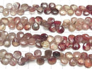 [Video]Andesine AA++ Chestnut -Pear shape Faceted Briolette half or 1strand beads (aprx.7inch/18cm)