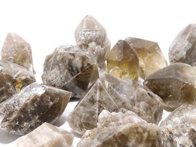 [Video][One of a kind] Smoky Elestial Quartz Cluster 22pcs set NO.2