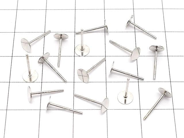 [Video] Silver925 Earstuds & Earnuts Round Disc [3mm][4mm][5mm][6mm][8mm] Rhodium Plated 2 pairs