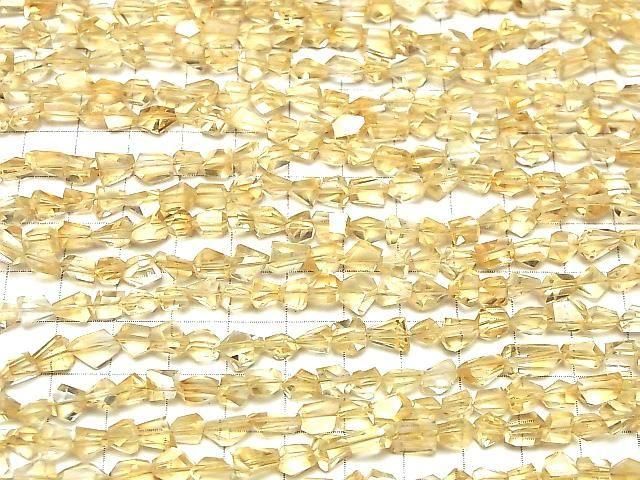 [Video]High Quality Citrine AAA- Faceted Nugget half or 1strand beads (aprx.8inch/20cm)
