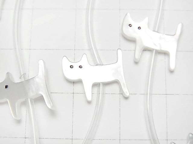 [Video] High Quality White Shell (Silver-lip Oyster) AAA Cat Shape [11x9][14x12] half or 1strand (Approx 14pcs)