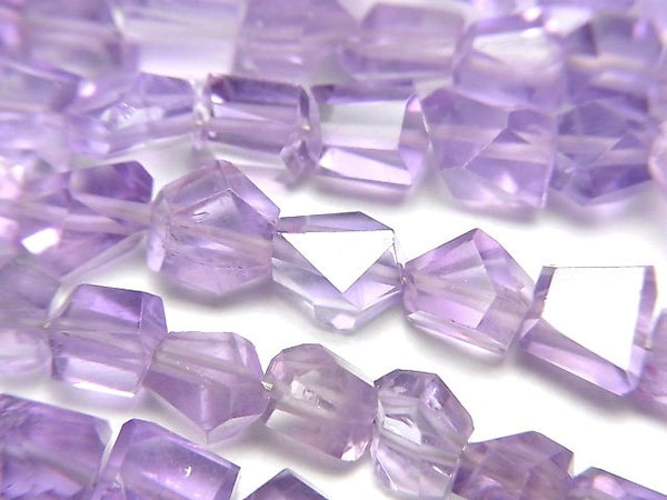 [Video]High Quality Amethyst AAA- Faceted Nugget half or 1strand beads (aprx.7inch/18cm)
