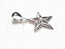 Silver925 Star Pendant 22x18mm No coating 1pc