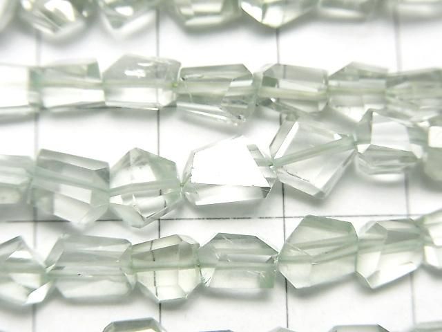 Améthyste Verte de Haute Qualité AAA - Pépite Facettée en demi ou 1 fil (env. 7 pouces/18 cm)