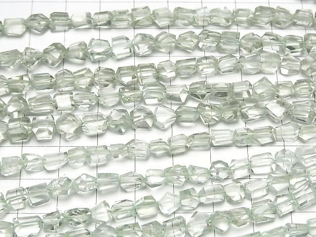 Améthyste Verte de Haute Qualité AAA - Pépite Facettée en demi ou 1 fil (env. 7 pouces/18 cm)