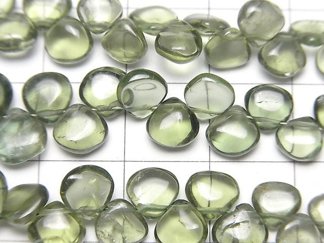 [Video]High Quality Green Apatite AA++ Chestnut (Smooth) half or 1strand beads (aprx.6inch/16cm)