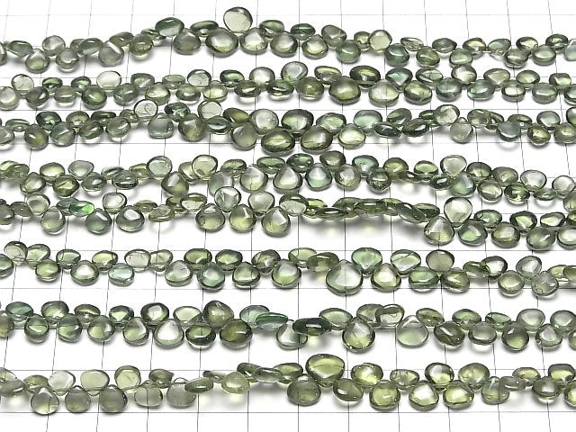 [Video]High Quality Green Apatite AA++ Chestnut (Smooth) half or 1strand beads (aprx.6inch/16cm)