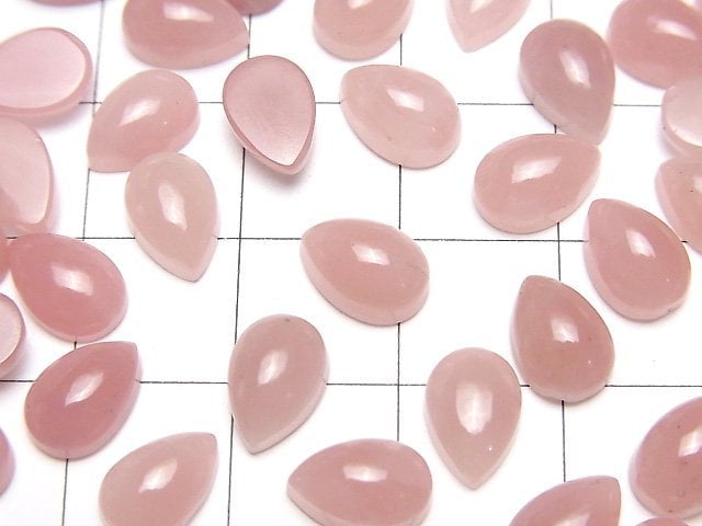 [Video]Guava Quartz AAA Pear shape Cabochon 9x6mm 3pcs