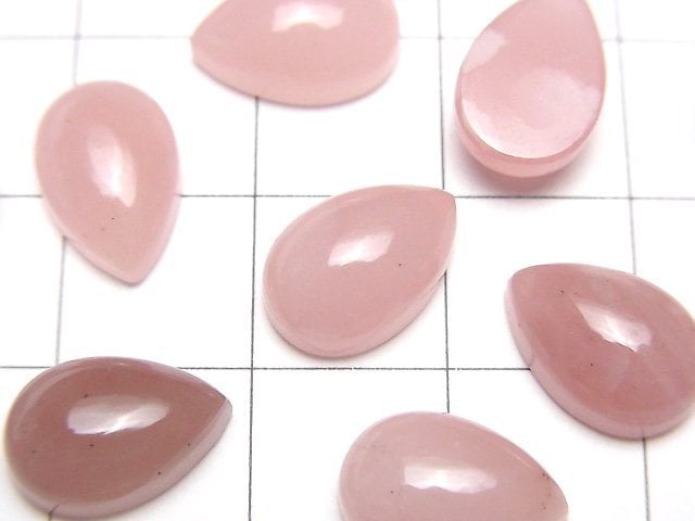 [Video]Guava Quartz AAA Pear shape Cabochon 12x8mm 2pcs