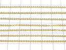 14KGF Flat Cable Chain 1.4mm 10cm