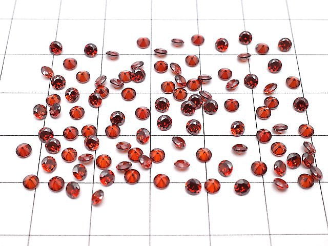 [Video]Cubic Zirconia AAA Loose stone Round Faceted 3x3mm [Garnet] 20pcs