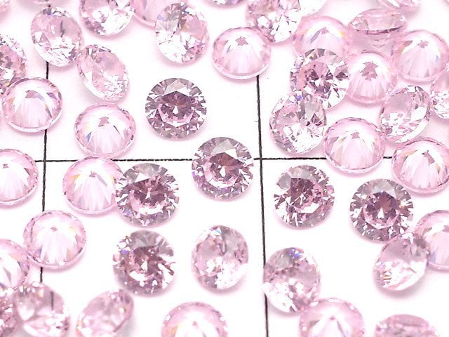 [Video]Cubic Zirconia AAA Loose stone Round Faceted 3x3mm [Pink] 20pcs