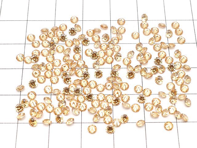 [Video]Cubic Zirconia AAA Loose stone Round Faceted 3x3mm [Champagne] 20pcs