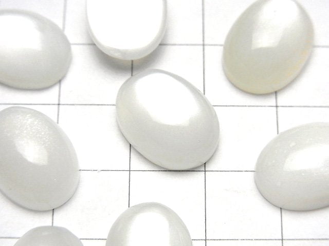 [Video] White Moonstone AAA Oval Cabochon 16x12mm 1pc