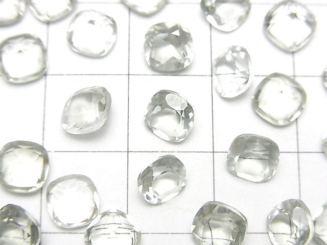 [Video]High Quality Green Amethyst AAA Loose stone Square Faceted 6x6mm 5pcs