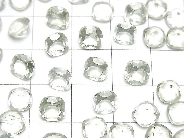 [Video]High Quality Green Amethyst AAA Loose stone Square Faceted 6x6mm 5pcs