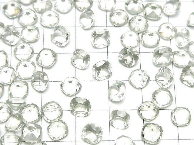 [Video]High Quality Green Amethyst AAA Loose stone Square Faceted 6x6mm 5pcs