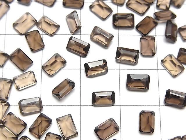 [Video] High Quality Smoky Quartz AAA Loose Stone, Rectangle Faceted, 6x4mm, 10pcs