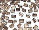 [Video] High Quality Smoky Quartz AAA Loose Stone, Rectangle Faceted, 6x4mm, 10pcs