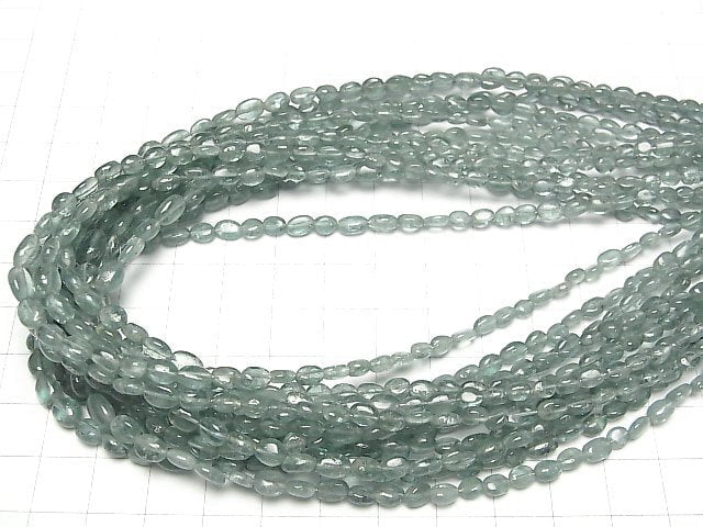 [Video]Nigerian Blue Tourmaline AA++ Oval -Nugget [S size] half or 1strand beads (aprx.16inch/40cm)