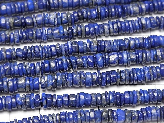 [Video] Lapislazuli AA++ Rondelle (Heishi) 1strand beads (aprx.16inch/40cm)