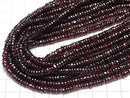[Video] Garnet AA++ Rondelle (Heishi)5-6mm half or 1strand beads (aprx.15inch/38cm)