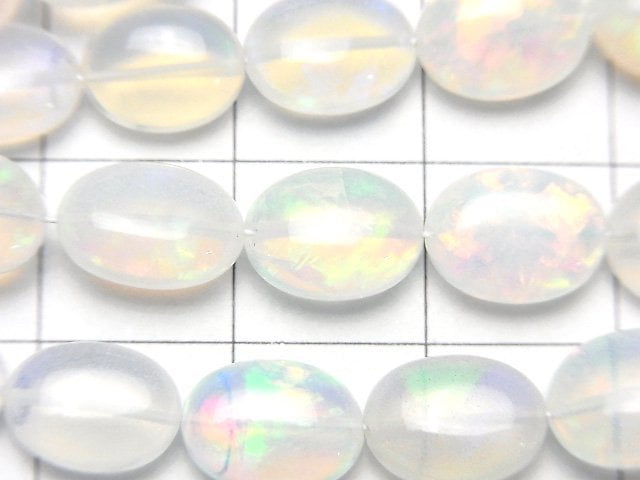 [Video]High Quality Water Opal AAA Oval half or 1strand beads (aprx.17inch/42cm)