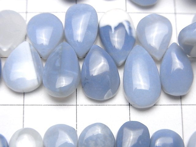 [Video]Owy Blue Opal Pear shape (Smooth) half or 1strand beads (aprx.6inch/16cm)