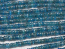 [Video] Neon Blue Apatite AA+ Rondelle (Heishi) 4-5mm 1strand beads (aprx.15inch/38cm)