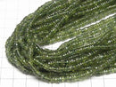 [Video] Green Apatite AA++ Rondelle (Heishi) 4-5mm 1strand beads (aprx.15inch/38cm)