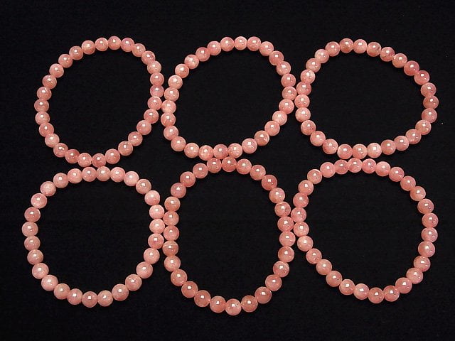 [Video] Argentina Rhodochrosite AAA- Round 7mm Bracelet