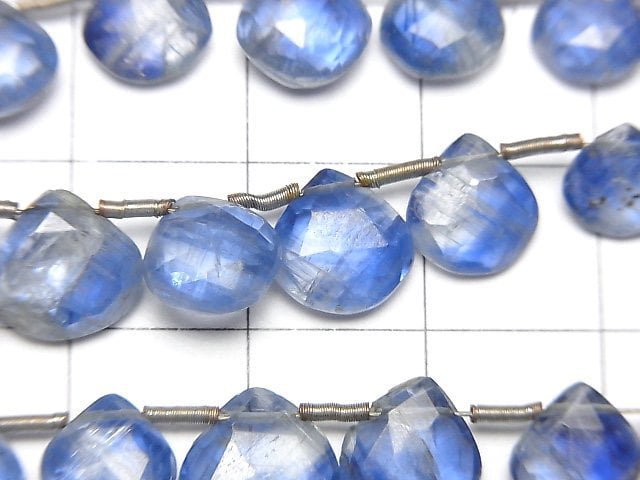 [Video] Kyanite AA++ Chestnut Faceted Briolette [Light color] 1strand beads (aprx.7inch/18cm)