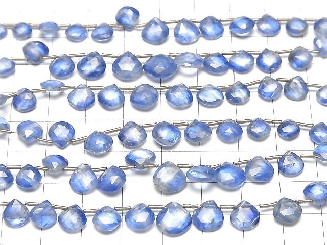 [Video] Kyanite AA++ Chestnut Faceted Briolette [Light color] 1strand beads (aprx.7inch/18cm)