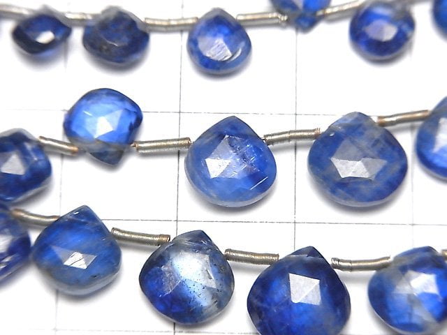 [Video]Kyanite AA++ Chestnut Faceted Briolette [Dark color] 1strand beads (aprx.7inch/18cm)