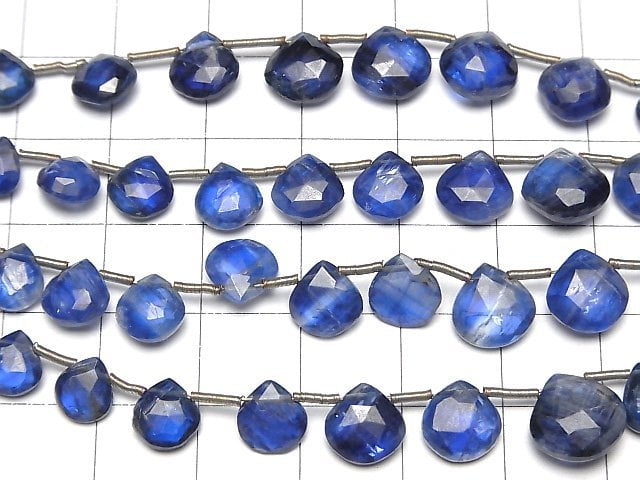 [Video]Kyanite AA++ Chestnut Faceted Briolette [Dark color] 1strand beads (aprx.7inch/18cm)