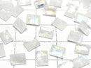 [Video]High Quality Rainbow Moonstone AA++ Loose stone Rectangle Faceted 7x5mm 5pcs