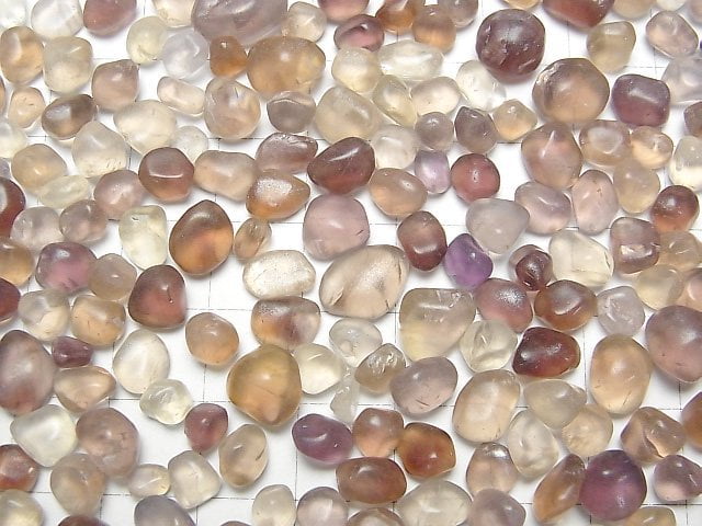 Pink Brown Fluorite AA++ Undrilled Chips 100g