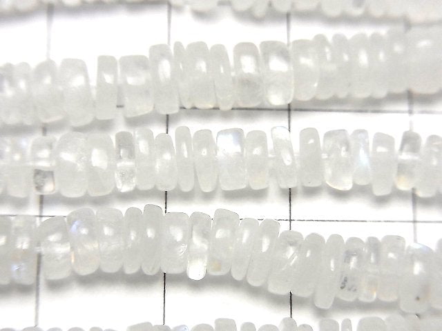 [Video]Rainbow Moonstone AA++ Roundel (Heishi) 1strand beads (aprx.14inch/34cm)