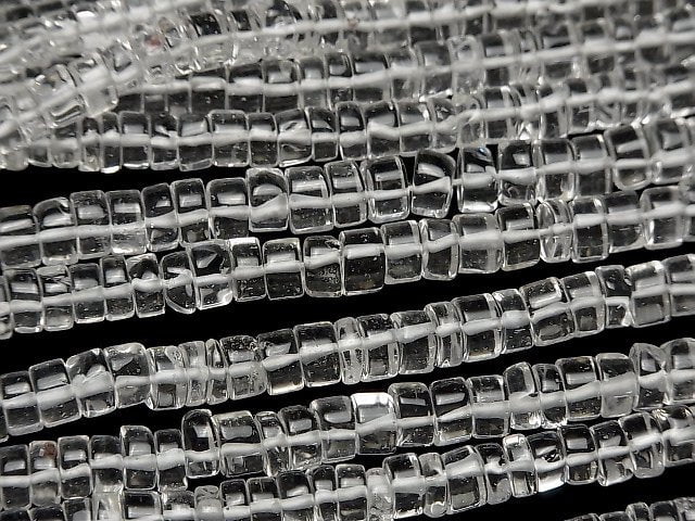 [Video] Crystal AA++ Rondelle (Heishi) 5-6mm 1strand beads (aprx.15inch/36cm)