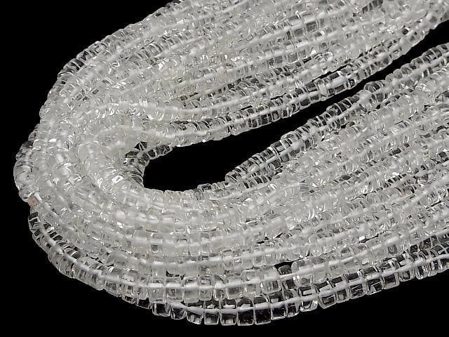 [Video] Crystal AA++ Rondelle (Heishi) 5-6mm 1strand beads (aprx.15inch/36cm)