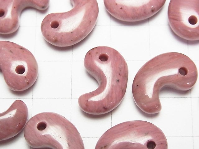 [Video] Siliceous Schist AAA- Comma Shaped Bead 18x12mm 3pcs