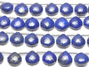 [Video] MicroCut High Quality Lapislazuli AAA- Chestnut Faceted Briolette half or 1strand (8pcs )
