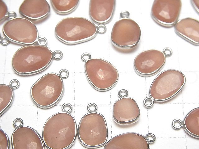 [Video] Rhodochrosite AA Bezel Setting Freeform Rose Cut [One Side] Silver925 3pcs