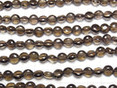 [Video]Smoky Quartz AAA Coin 8x8x5mm half or 1strand beads (aprx.15inch/37cm)