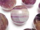 [Video]Purple Yellow Fluorite AAA- Sphere ,Round [M][L] 1pc