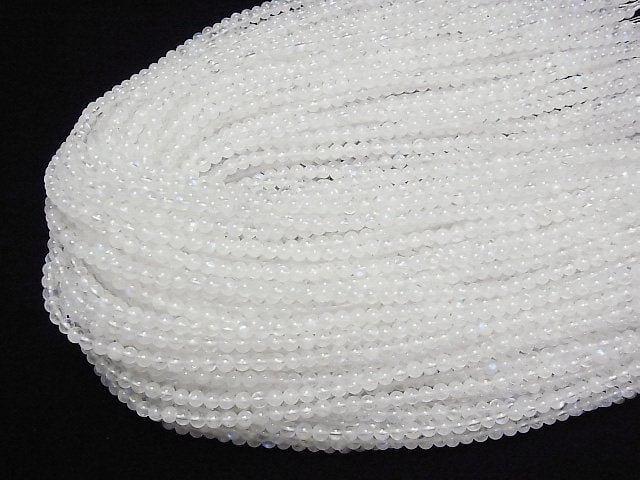 [Video] Rainbow Moonstone AA++ Round 4-4.5mm 1strand beads (aprx.15inch/37cm)