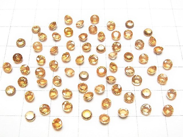 [Video]High Quality Spessartite Garnet AAA Round Faceted 4x4mm 2pcs