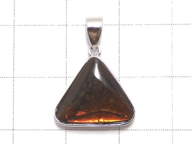 [Video][One of a kind] High Quality Ammolite AAA- Pendant Silver925 NO.5