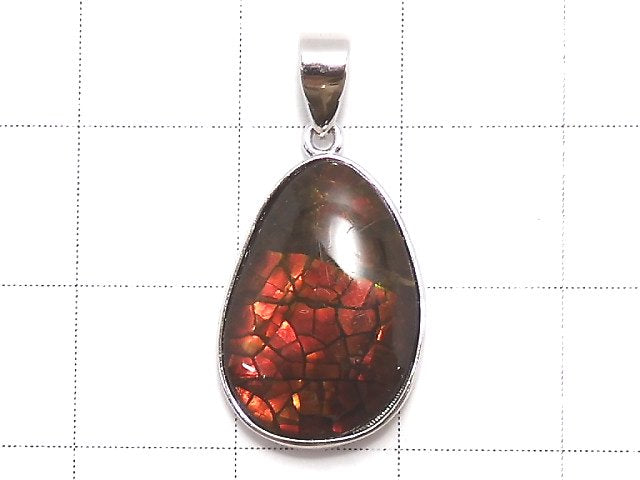 [Video][One of a kind] High Quality Ammolite AAA- Pendant Silver925 NO.7