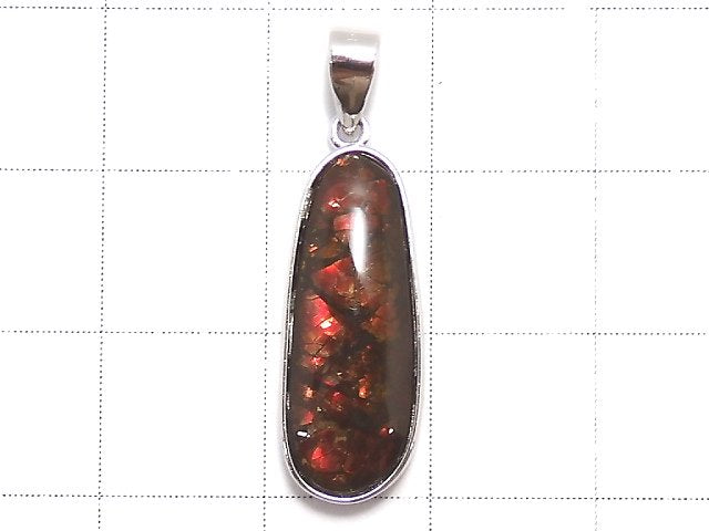 [Video][One of a kind] High Quality Ammolite AAA- Pendant Silver925 NO.11